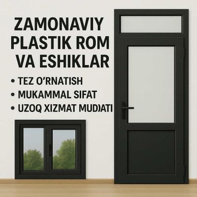 Akfa romlar Пластиковые окна и двери - sifatli o'rnatamiz