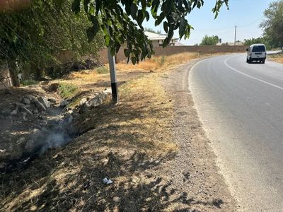 Nazrbek markazidan 2km kirganda yol yuzida joylawgan