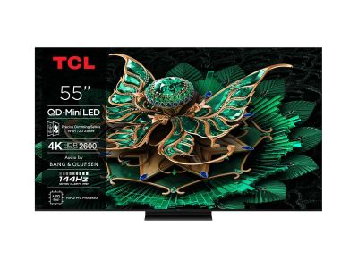 Tcl 55c7k, UHD Smart, Google Tv, Qd Mini Led, 144Hz, 2x pult, доставка