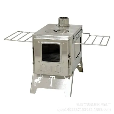 Туристическая походная печь с трубой и складными ножками ZM-3020