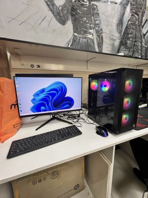 Igravoy case i3-12100F 16/512 videokarta rx580manitor ziffler 24 180Hz