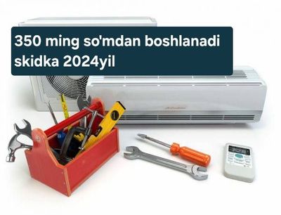 Konditsioner Ustanofka Toshkent bo'ylab 24/7