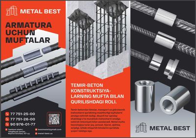 Po'latdan tayyorlangan mufta – METAL BEST bilan mustahkam yechim