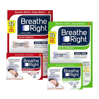 Полоски от храпа/ заложенности носа Breathe Right Extra Strength США