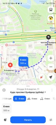 Mirzo Ulugbek metrosiga yaqin 1 xonali kvartira