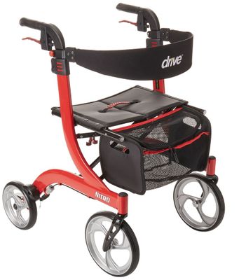 driver nitro rollator ходунки usa 2 цвета чёрные и красная