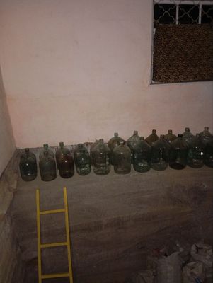 Бутыл для вина и прес для винограда для изготовление вина