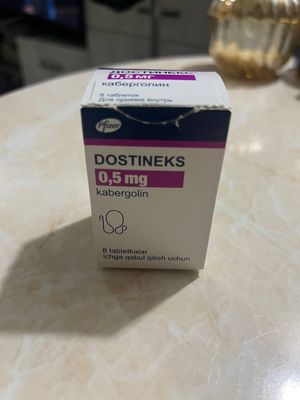Достинекс 0,5 (8 шт) новый