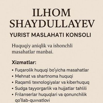 Yuridik xizmatlar