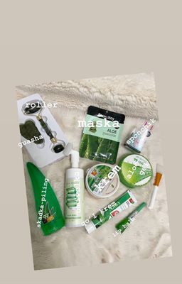 Yuz uchun aloe verali nabor