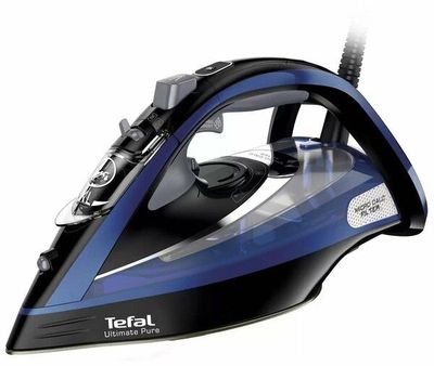 Утюг Tefal Ultimate Pure FV9848E0, мощность 3200 Вт, синий/черный