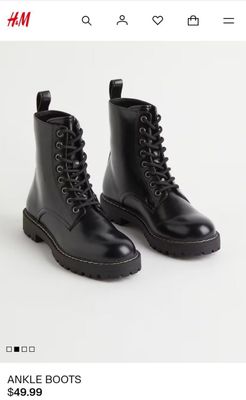 ботинки H&M, новые, 38 размер