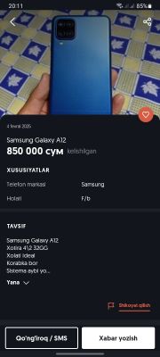 Samsung galaxy a12