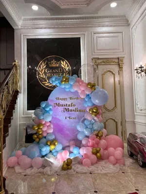Детское оформление шарами на годик. Цена 800 000 тысяч.