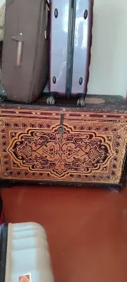 2 Сундука ,деревянные , с металлическим орнаментом,ручная работа