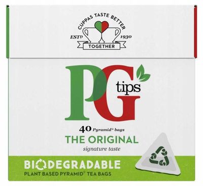 PG Tips Extra Strong Чай черный в пирамидках, 40 пакетиков