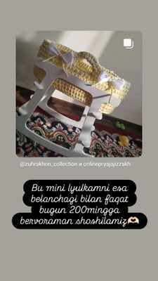 Bolalar lyulkasi va qizaloqlar uchun mini lyulka