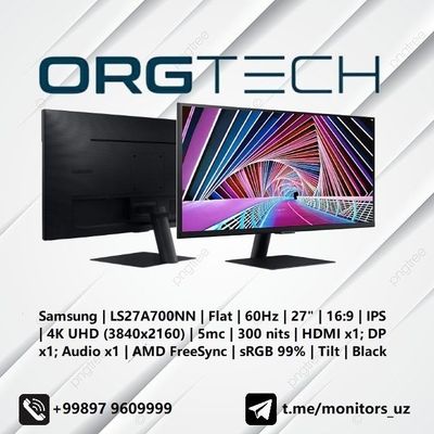 [NEW] монитор Samsung LS27A700 IPS 4K UHD