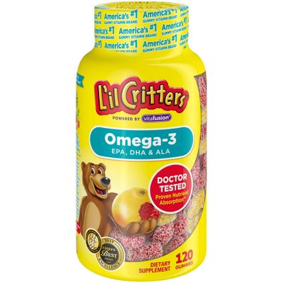 L'il Critters Omega-3 Gummy Fish детям из США