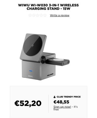Зарядная станция 3 в 1 для iphone iwatch и airpods