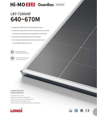 Солнечный панели Longi Solar HiMo X10 645w