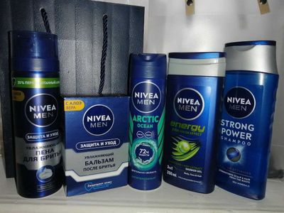 Nivea for men, komplekt, 5 ta mahsulot