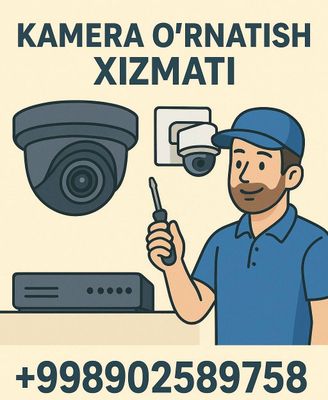 Kamera oʻrnatish | установка камеры