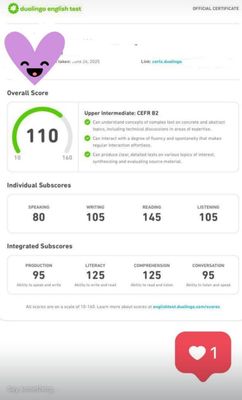 Duolingo Sertifikati 24 soatda!