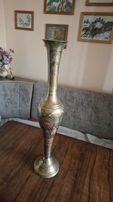 Винтажная Индийская железная ваза