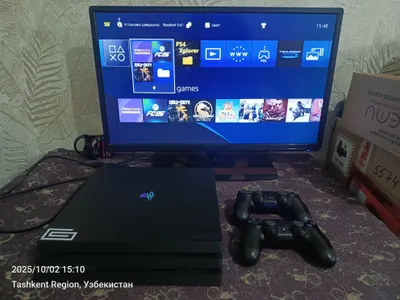 Ps4 PRO 1TB 4K UHD 9.00versiya proshivka qilingan (fc26+pes26 )