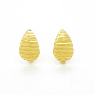Золотые серьги "Foglia" в стиле Buccellati