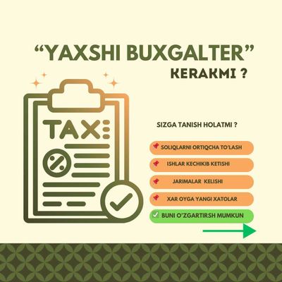 Buxgalteriya xizmatlari – soliq va moliyaviy hisobot