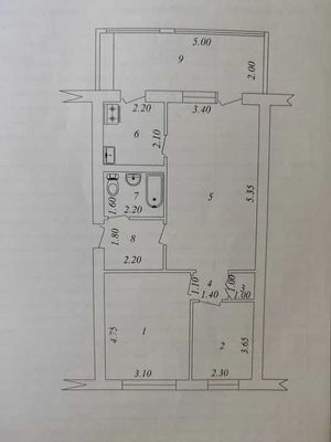 Квартира 3/4/5, 67 м², ор-р IT PARK Мирзо-Улгбекский