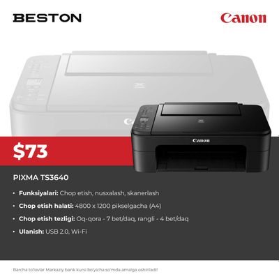 Printer Canon PIXMA TS3640