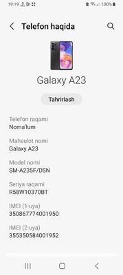 Samsung galaxy A23