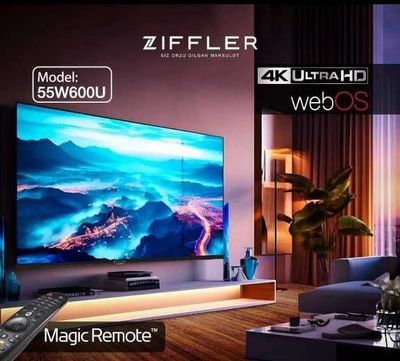 Телевизор Ziffler 55/65/75/86QW700U 4K UHD Smart TV Megic Remote