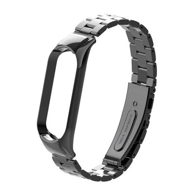 Металлический ремешок Xiaomi Mi Band 6 чёрный