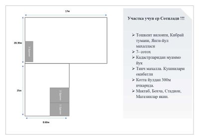 Продаётся земля 7-сотох, Ер сотилади 7-сотох. Кибрай р-н.