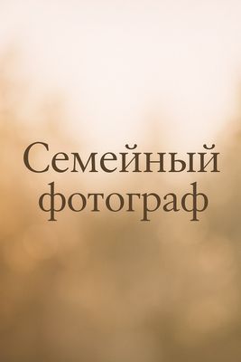 Семейный фотограф
