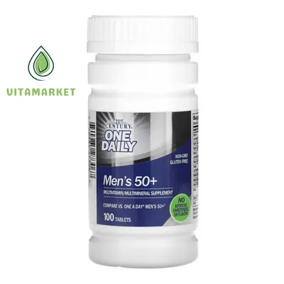 Витамин мультивитами 50+, 21st Century, Men's 50+, 100 Tablets