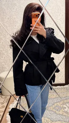 синий тренч