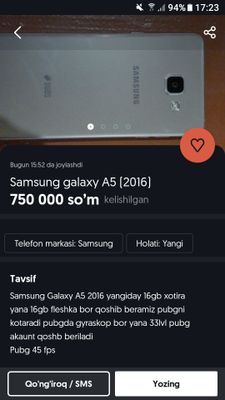 Samsung galaxy A5 2016