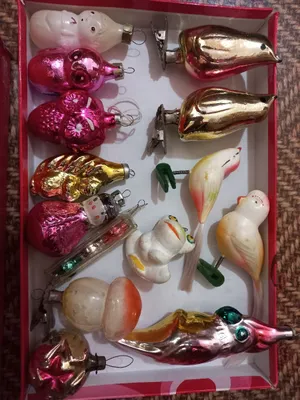 СССР елочные игрушки,и Дед Мороз,см.все фото