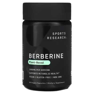 Sports Research, Berberine 1000 mg. Берберин 100 мг.