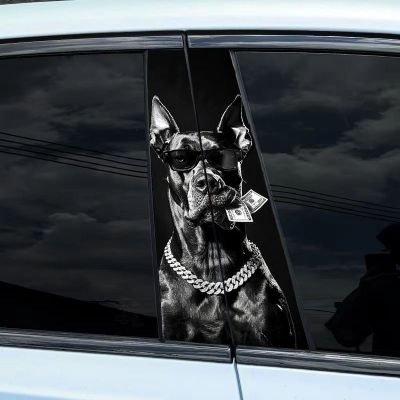 Наклейки на боковые стойки авто. Джентра, Cobalt, Byd. (Любое авто)