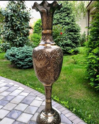 ваза чиканка из латуни Пакистан