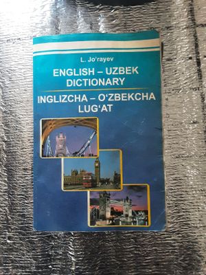 Inglizcha o‘zbekcha lug'at kitob Книга английский узбекский словарь