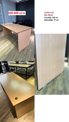 Ishlatilgan ofis mebellari - arzon narxda