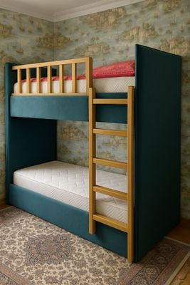 Двухъярусная кровать мягкая200*90