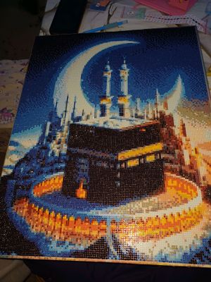 almazniy mozaykadan yasalgan Kaba rasmi